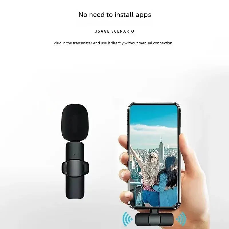 Micrófono inalámbrico para creadores de contenido (Android / IOS